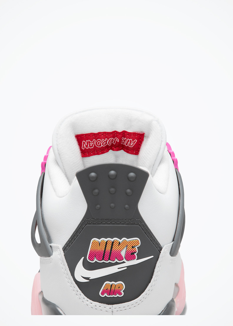 Air Jordan 4 Retro "Comic" (GS) - IO2361-100 - Off White/ Fire Pink-Anthracite