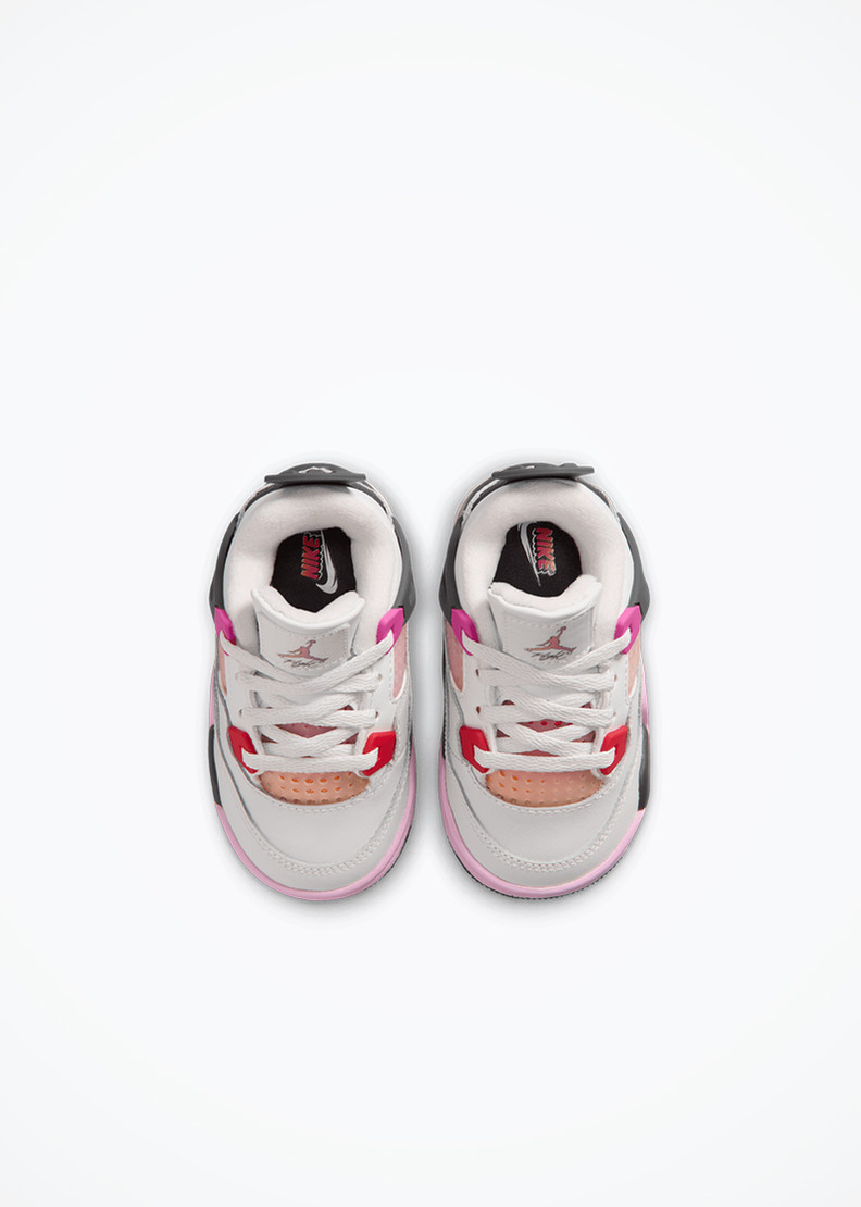 Jordan 4 Retro "Comic" (TD) - IO2364-100 - Off White/ Fire Pink-Anthracite