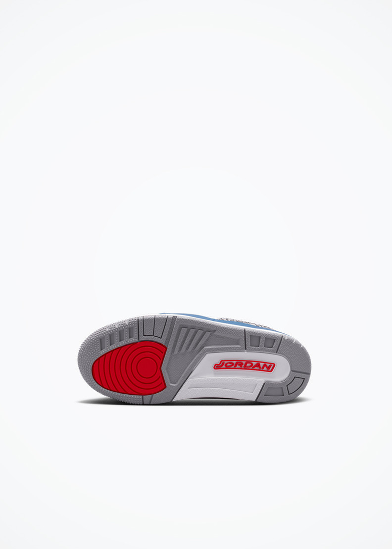 Jordan 3 Retro "True Blue" (PS) - DM0966-104 - White/Fire Red-True Blue