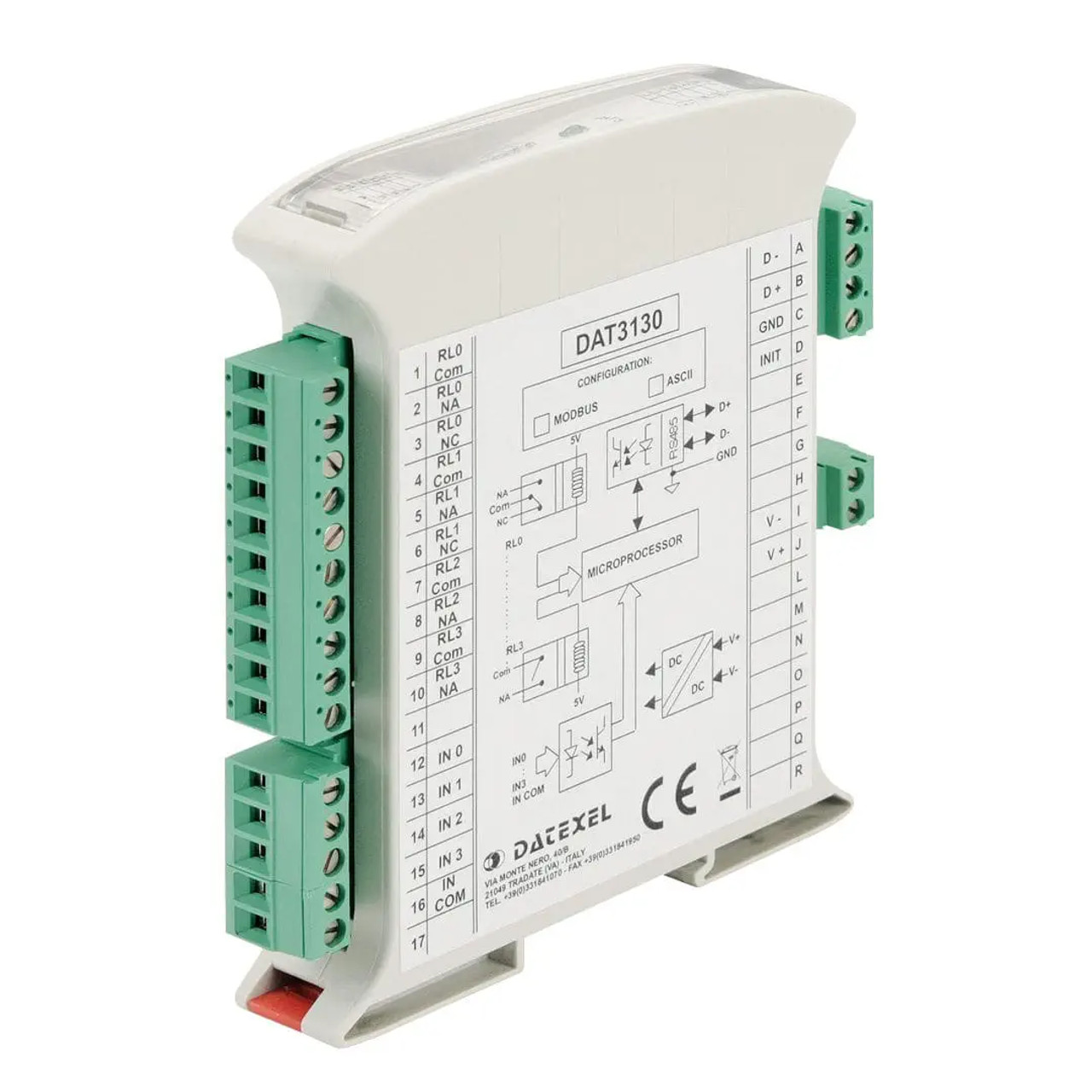 Datexel Isolated Module Digital Input and Output on MODBUS RS485