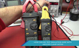 HOW CAN WE TEST INSULATION WIRE WITH MEGGER CLAMP METER