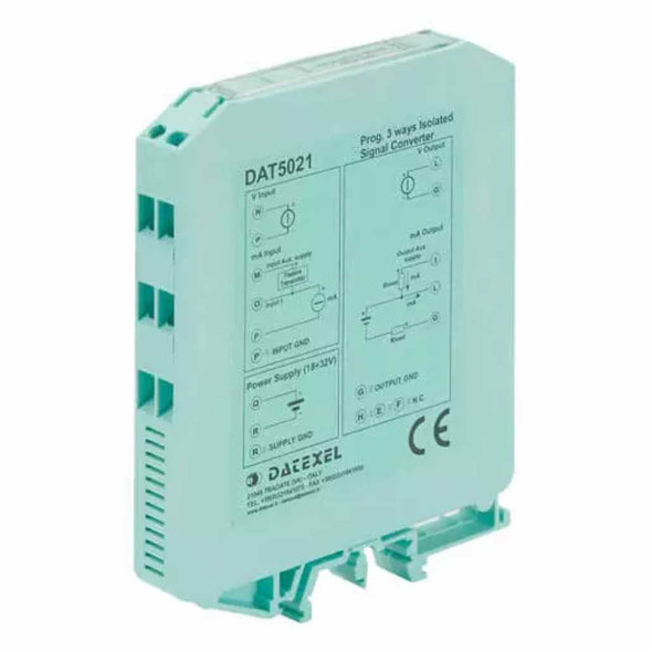 DIN Rail Signal Converter Voltage and Current Input, Voltage and Current Output - DAT 5021