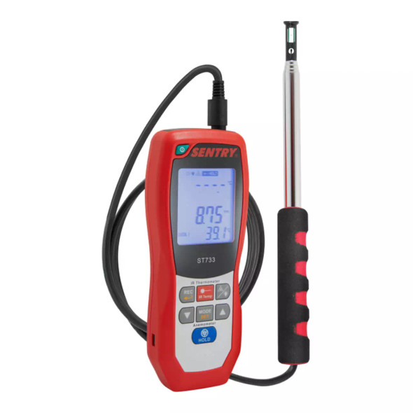 IRthermo-anemometer Air Velocity, Flow, Thermometer - ST732
