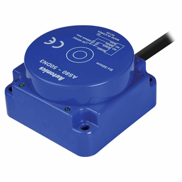 Rectangular Proximity Sensor 80mm, PNP NO/NC, Upper Sensing Type - AS80-50DP3