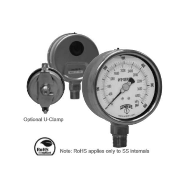 Pressure Gauge 0 to 15 psi, 1/4” NPT Back Connection