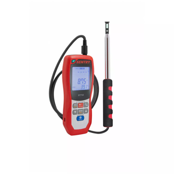 IRthermo-anemometer Air Velocity, Flow, Thermometer - ST732
