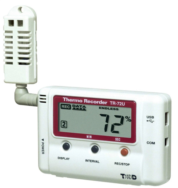 Tecpel Thermometers Temperature & Humidity Datalogger - TR-72U