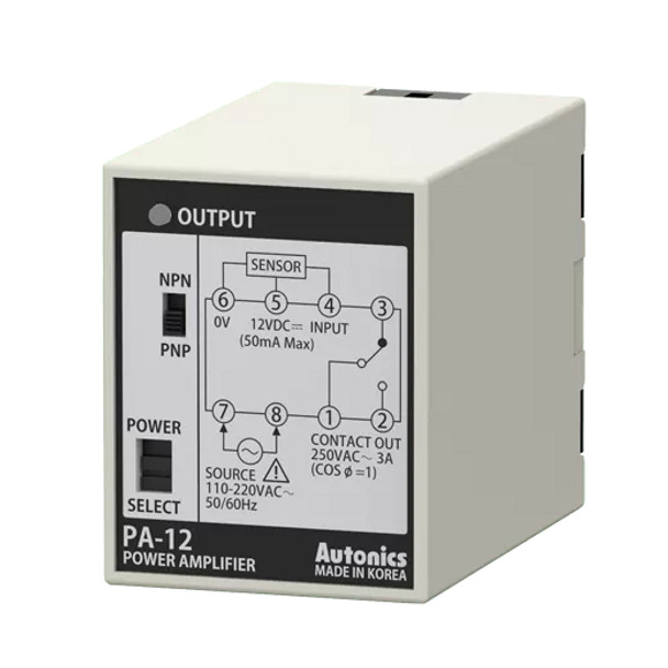 8-Pin Plug Type Sensor Controllers PA-12 Series
