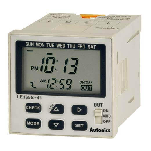 Autonics Compact Digital Week/Year Timers (Discontinued) LE365S-41 Series