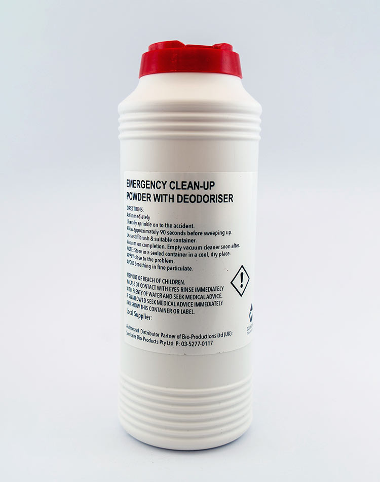 Emergency Cleanup Powder Pleasantlyperfumed and Superabsorbent