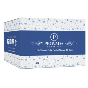 100 Sheets, 2 ply Facial Tissues