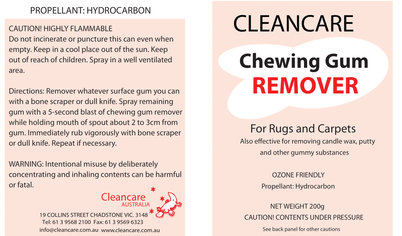 Remove chewing gum from carpet