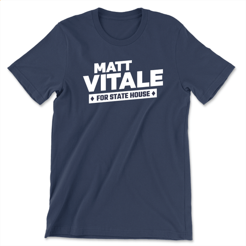 Matt Vitale (Unisex Navy Tee)