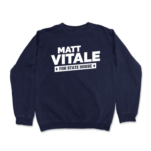 Matt Vitale (Navy Crewneck Sweater)