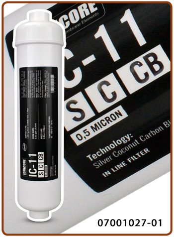 Filtro In Linea Ionicore IC-11CGAC A Carbone Attivo Di Cocco - 1/4 Di Pollice