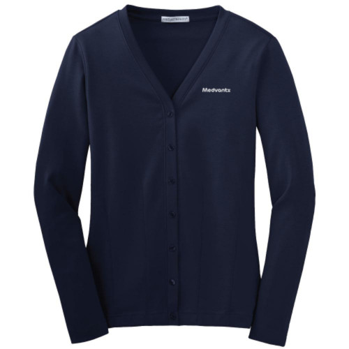 Ladies Modern Stretch Cotton Cardigan-Medvantx