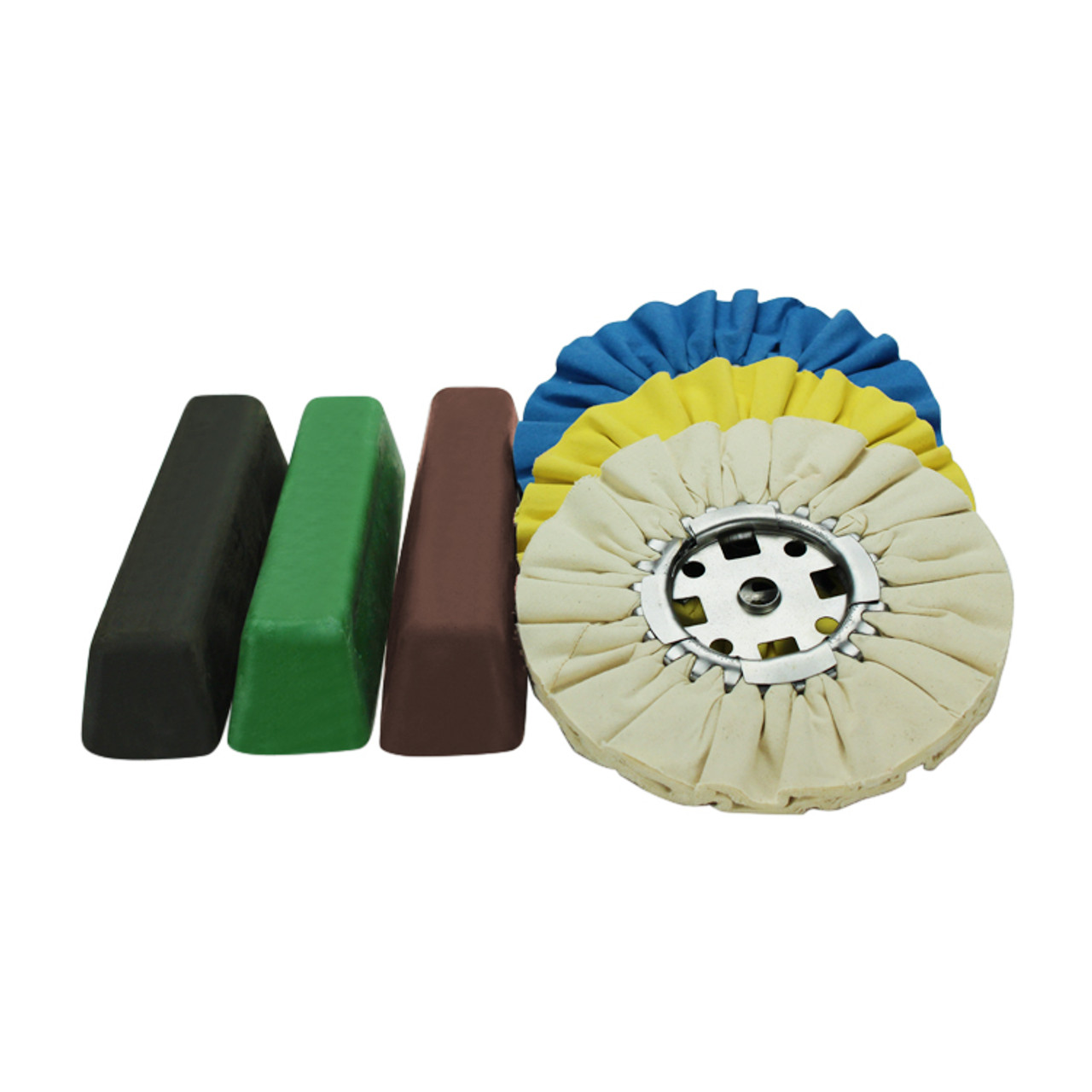 Stainless Steel Buffing and Polishing Kit 8” Airway Buffs and