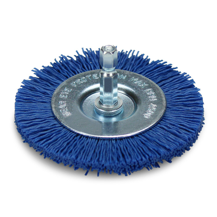 3" Nylon Wire Wheel 1/4" Hex Shank