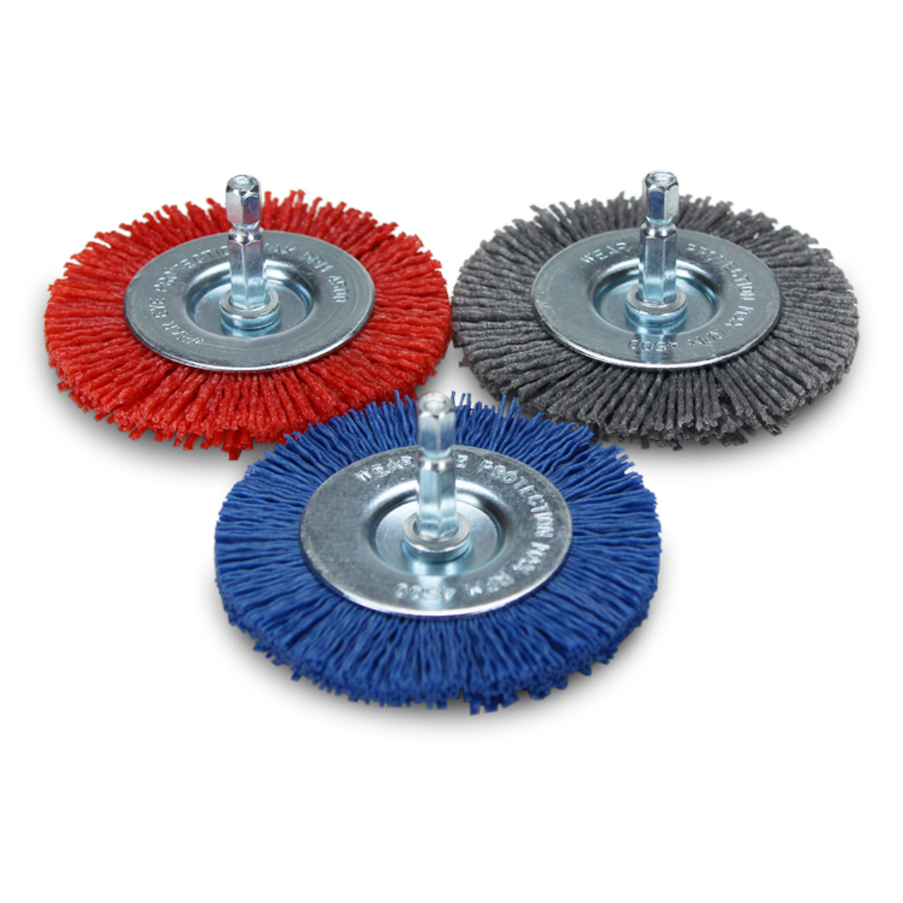 3 Crimped Wire Wheel Brush with 1/4 Shank