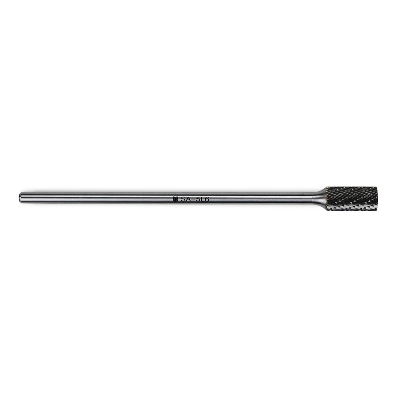 Cylinder Shape Tungsten Carbide Burr, Double Cut - Long 1/4