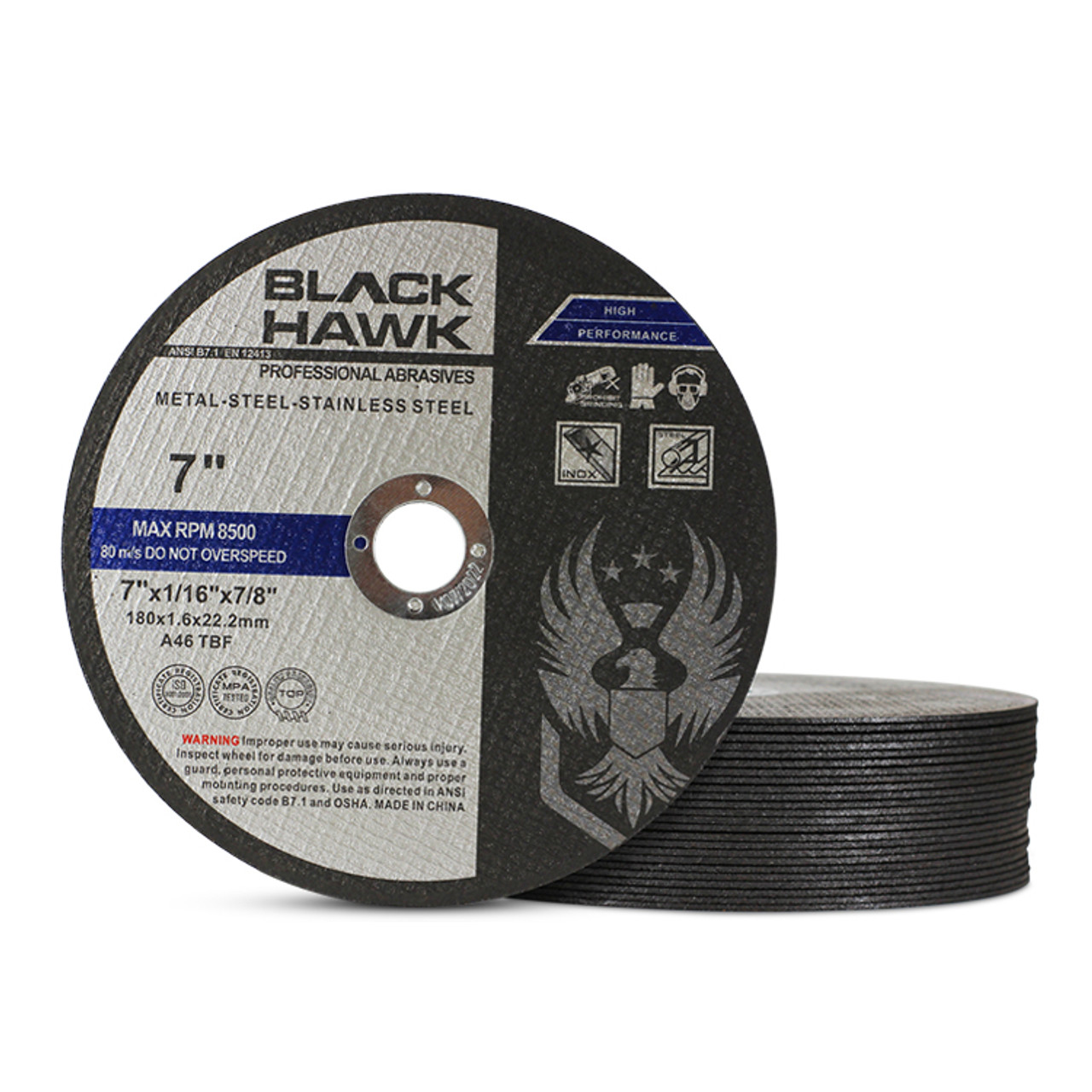 7 inch cut off wheel Clearance