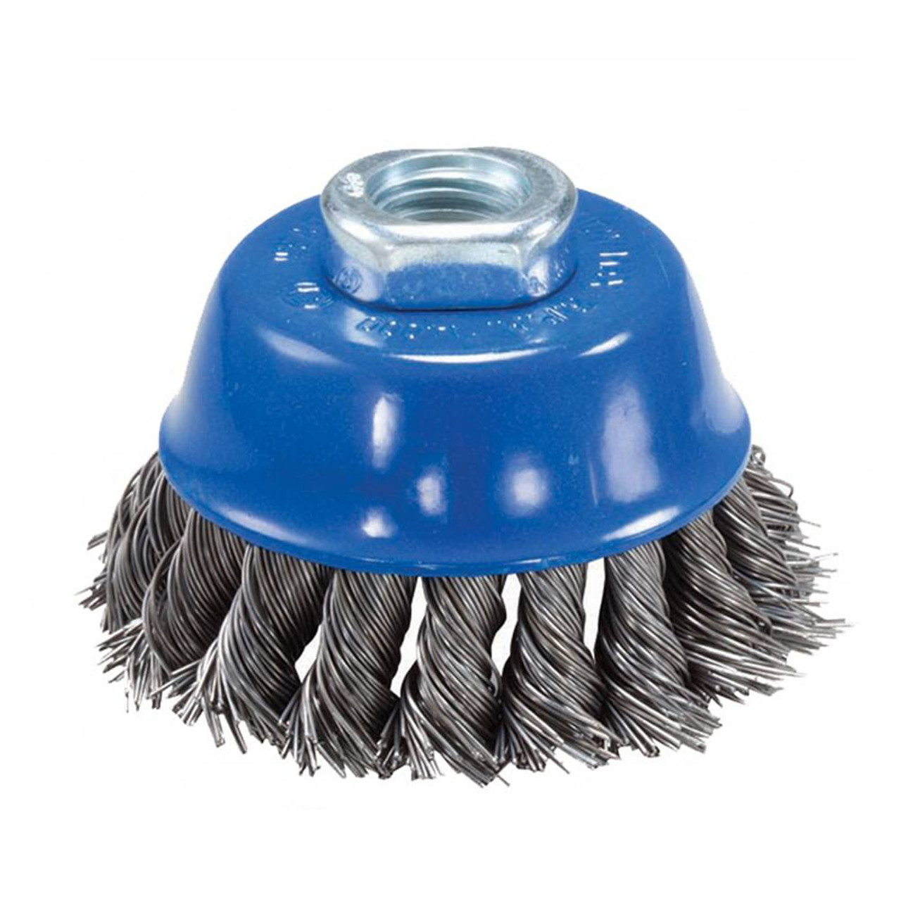 4″ x 5/8″–11 Knot Cup Brush (Stainless Steel)