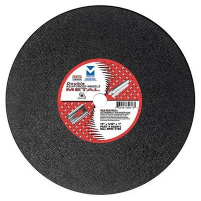 Mercer 12" x 1/8" x 1" Metal Chop Saw Wheel - Chop Saw Blade - Cutting Disc