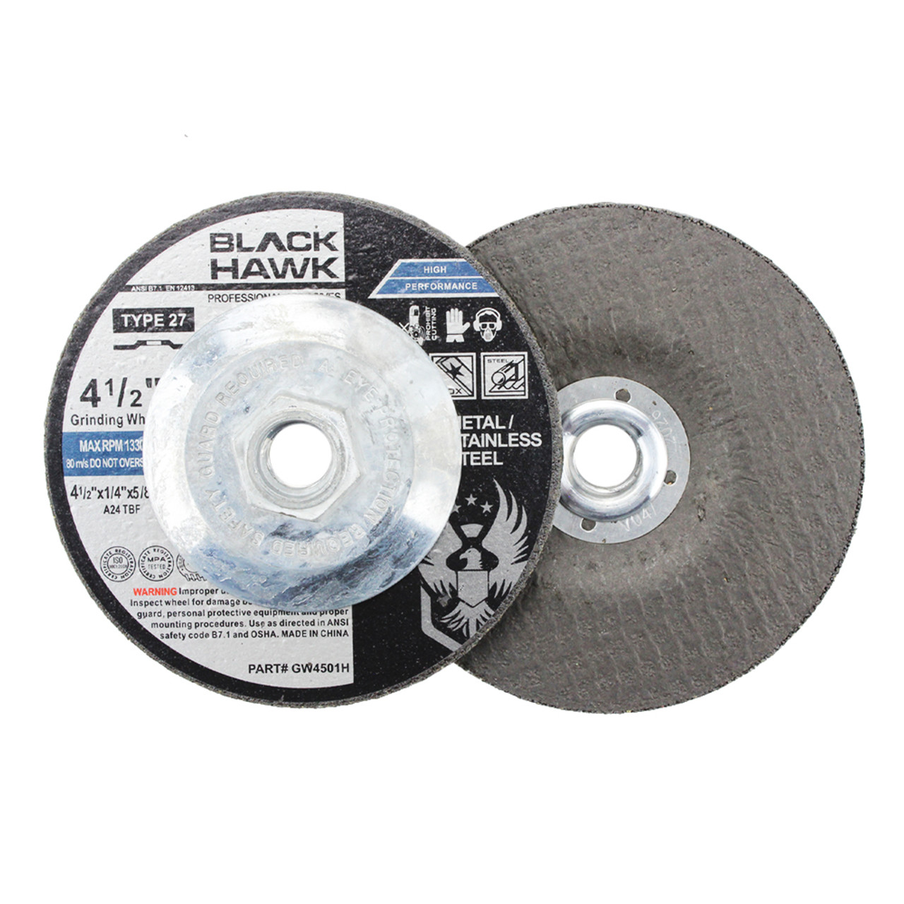 4-inch x 1/4-inch x 5/8-inch Type 27 Grinder Wheel/Disc for Metal Grinding