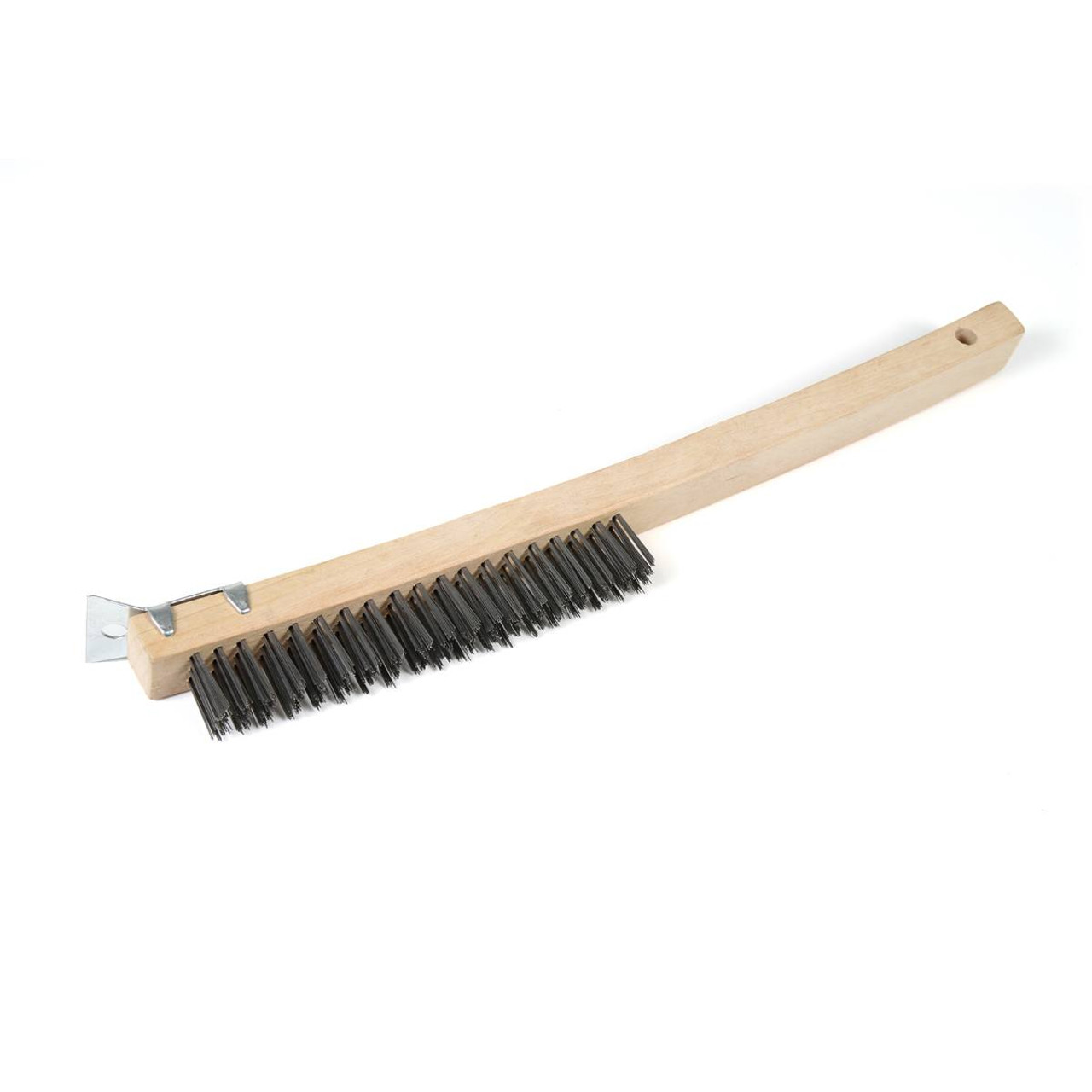 Wood Handle Wire Brush Stainless Steel Paint Remove Rust Brushes Cleaning Tools.