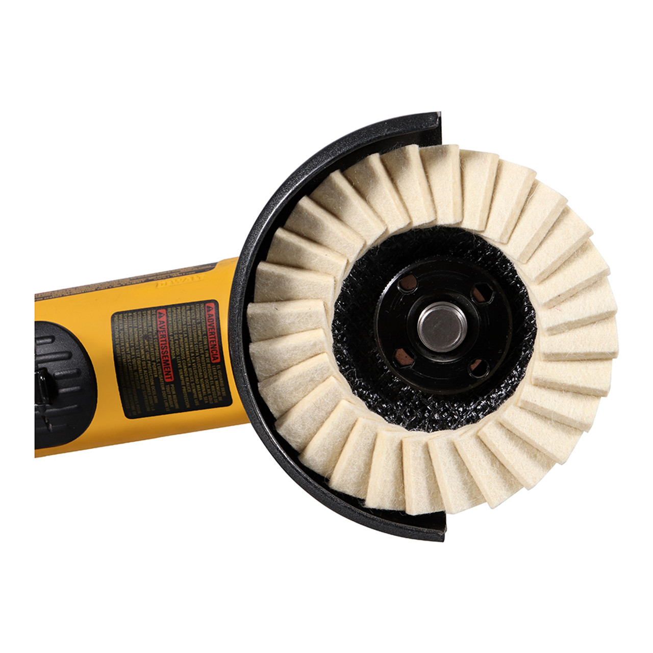 4.5" x 7/8" Polish Plus Felt Flap Disc for Angle Grinder