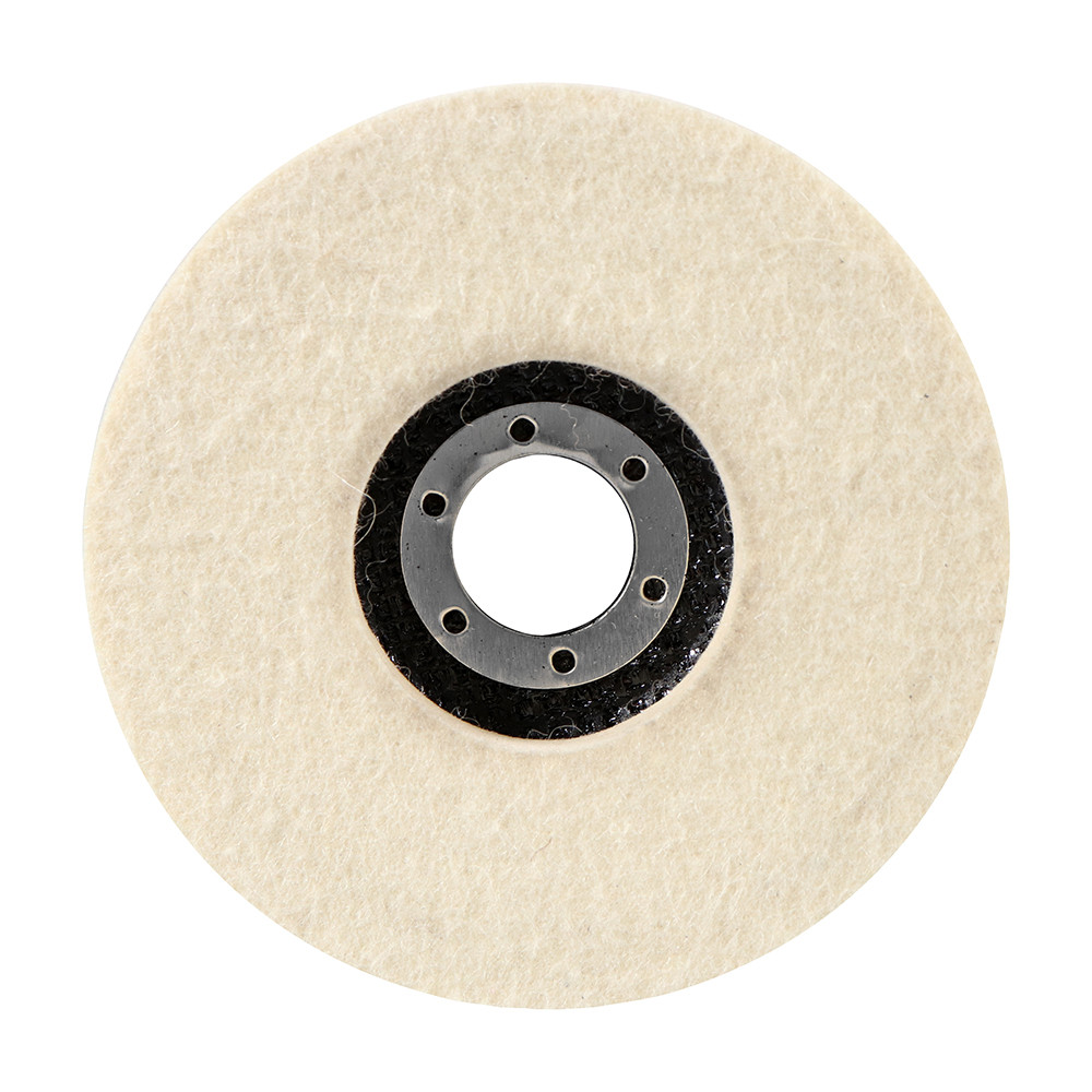 4.5" x 7/8" Polish Plus Flat Felt Buffing & Polishing Disc for Angle