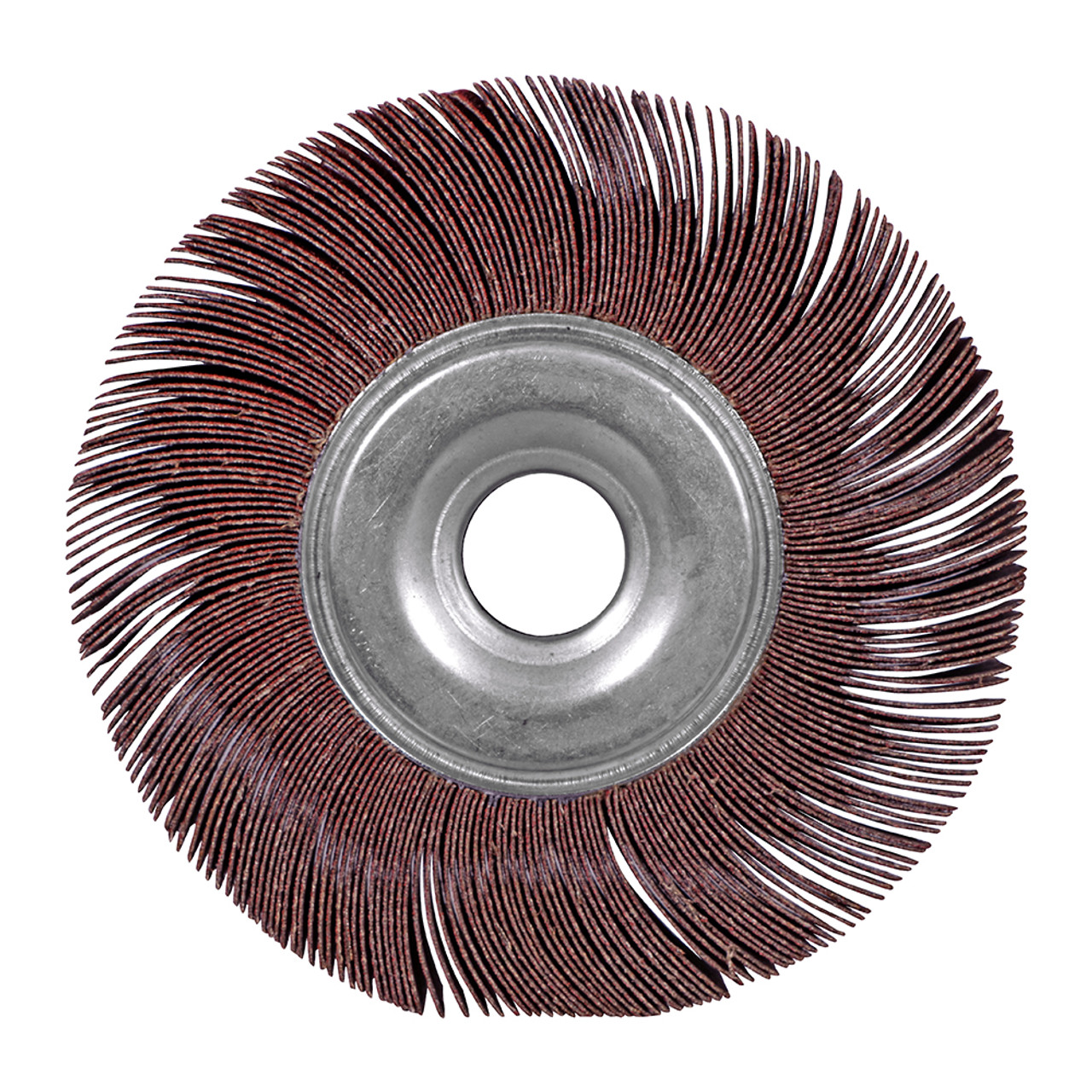6-inch Abrasive Flap Wheel 6"x1"x1" A/O 60 Grit Unmounted Sanding Disc 