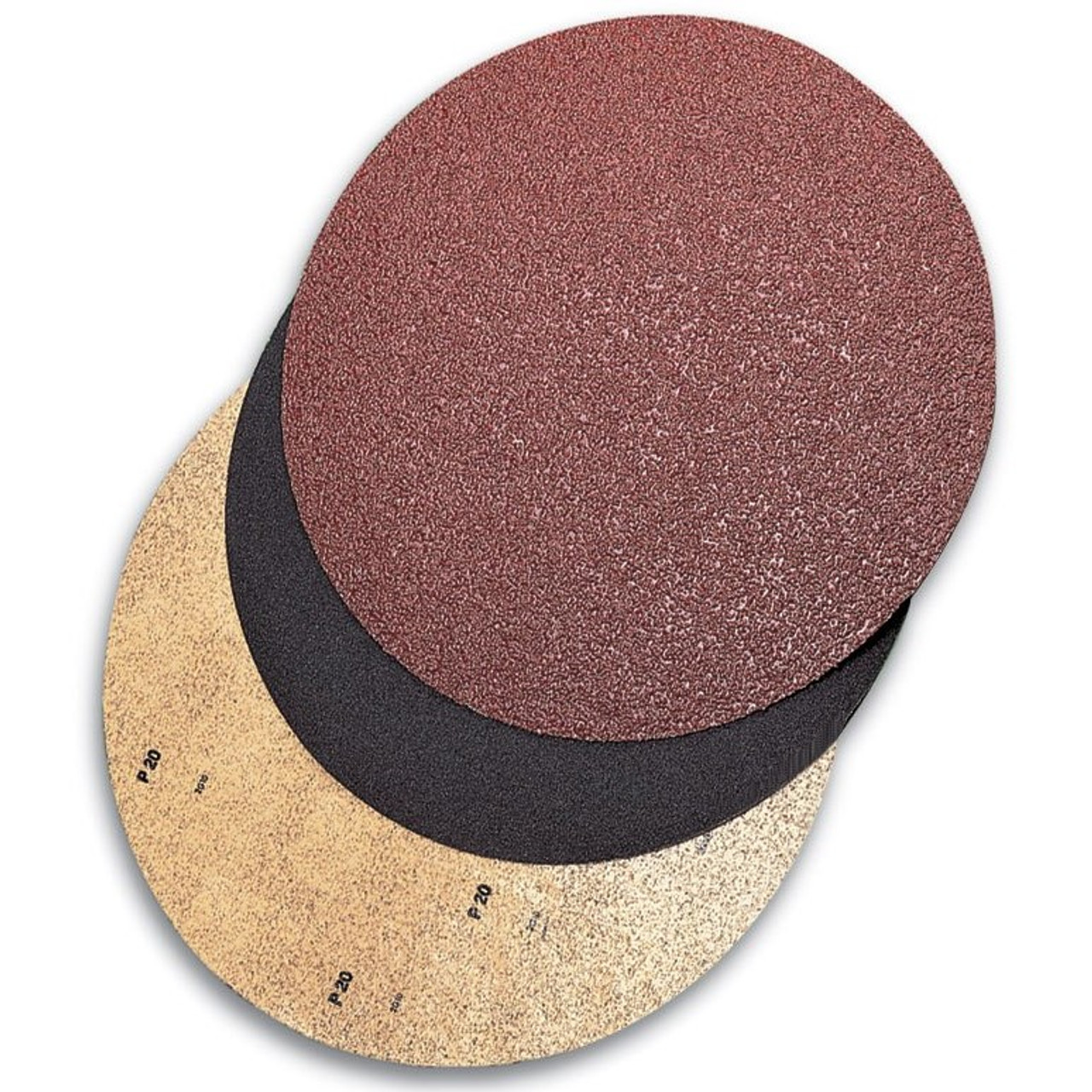 Sandpaper 60 Grit Floor Sanding Discs 20 Pack 16" Floor Buffer w/ 2" Arbor 