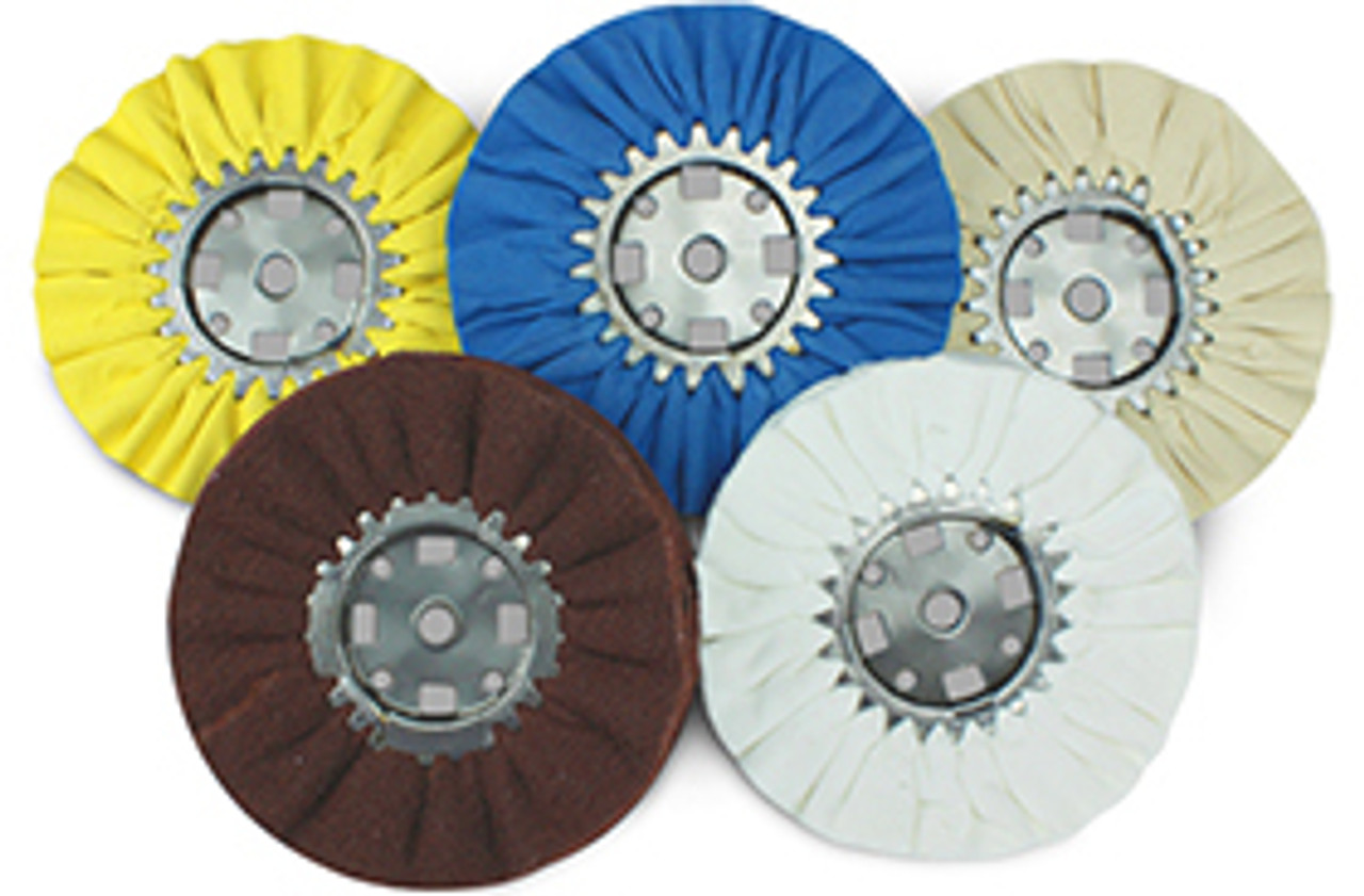 14 x 5 x 1-1/4 Airway Buffing Wheels for Industrial Polishing Machines  (1-1/4 Arbor Hole)