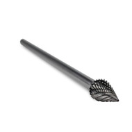 CBSM-5DL Long reach double cut carbide rotary burr, cone shape  1/4 inch shank CBSM-5DL Long reach double cut carbide rotary burr, cone shape  1/4 inch shank