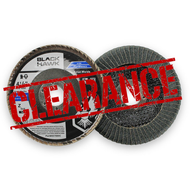 CLEARANCE 4-1/2" x 7/8" Zirconia Curved Edge Fillet Weld Flap Disc