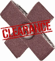 CLEARANCE 2" x 1" Aluminum Oxide Cross Pad - 5 Pack