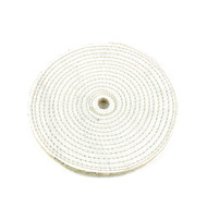 8” x 5/8" Arbor - 1/4” Spiral Sewn Sisal Buffing Wheel