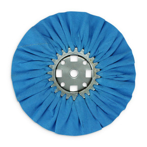 10x3x5/8 inch blue treated airway buffing wheel, multi-layered for superior polishing results