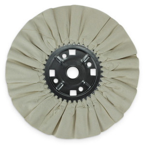 14 inch untreated white airway buffing wheel