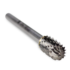 CBSC-51D cylinder radius end cut shape carbide burr 1/8" shank