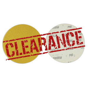 CLEARANCE 6" Gold Hook and Loop Sanding Discs - 100 Pack
