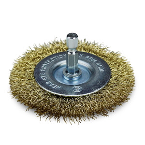 Wire Brush, Clipper 6 Wire Wheel for Angle Grinder, Coated Brass