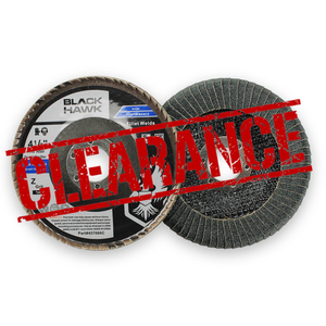 CLEARANCE 4-1/2" x 7/8" Zirconia Curved Edge Fillet Weld Flap Disc