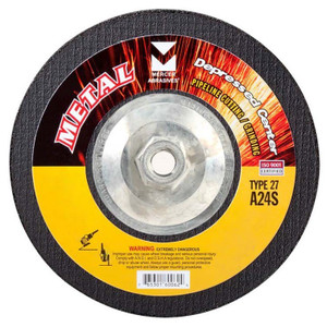 Mercer 7" x 1/8" x 5/8"-11 Hubbed Cutting and Light Grinding Wheel
