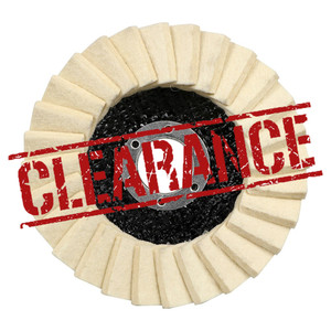 CLEARANCE 4-1/2" x 7/8" Polish Plus Felt Polishing Flap Disc