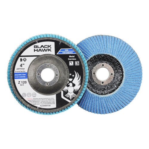 BHA 4 Inch Zirconia Flap Disc with 5/8 Inch Arbor hole