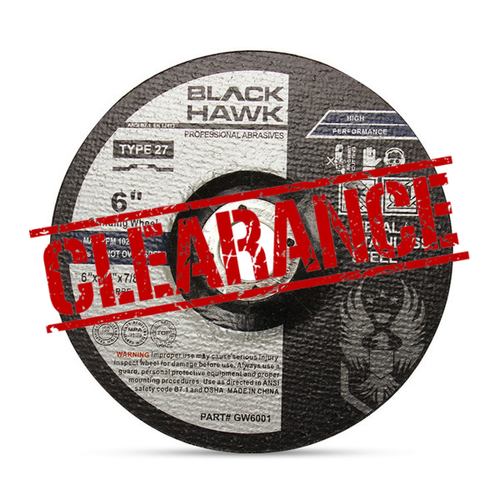 CLEARANCE 6" x 1/4" x 7/8" Grinding Disc T27