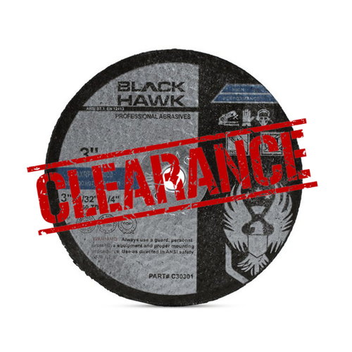 CLEARANCE 3" x 1/32" x 1/4" Cutting Disc Type 1