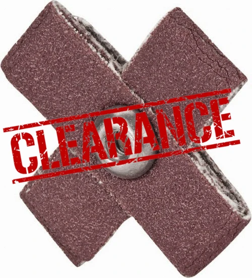 CLEARANCE 2" x 1" Aluminum Oxide Cross Pad - 5 Pack